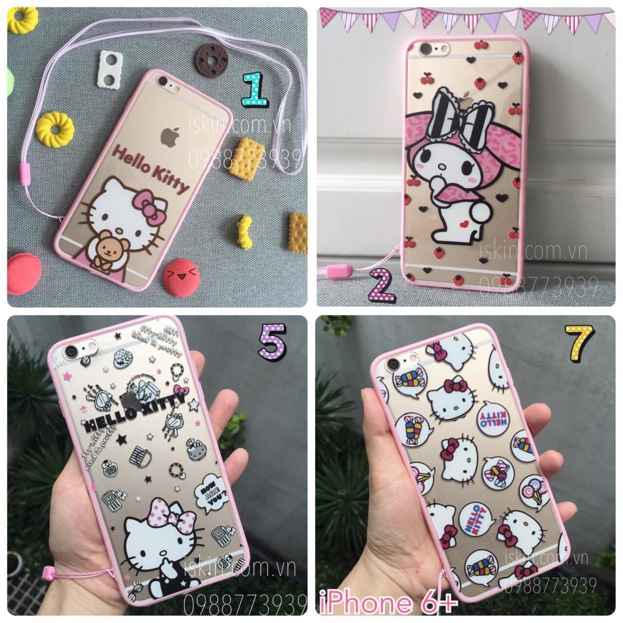 Ốp Lưng Iphone 6 Plus Hello Kitty Dễ Thương Đẹp