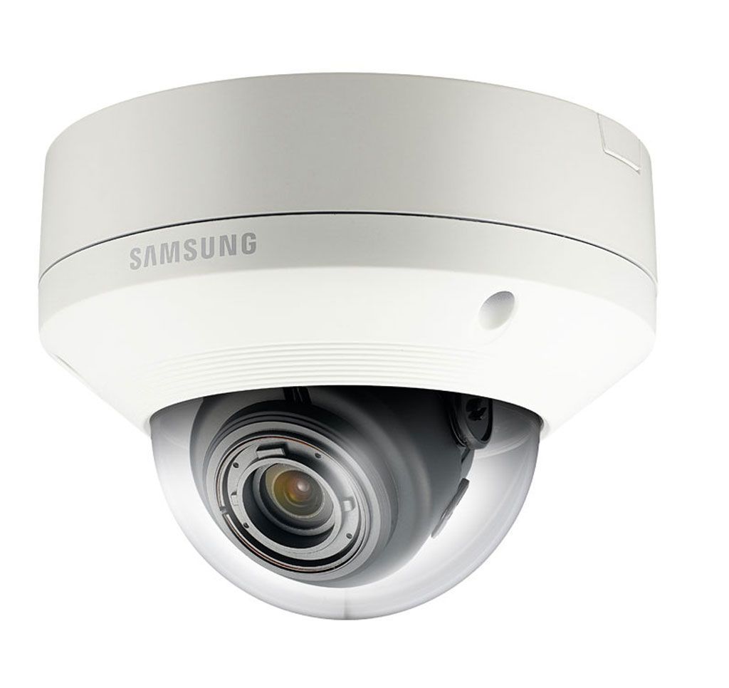 SNV-8080P | camera ip dome bán cầu chống va đập 5MP Full HD, WiseNet III