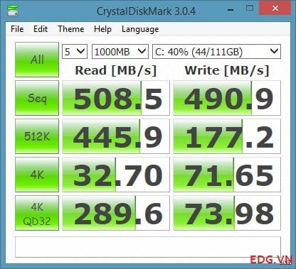 Cách đo tốc độ đọc ghi dữ liệu của ổ cứng SSD và HDD