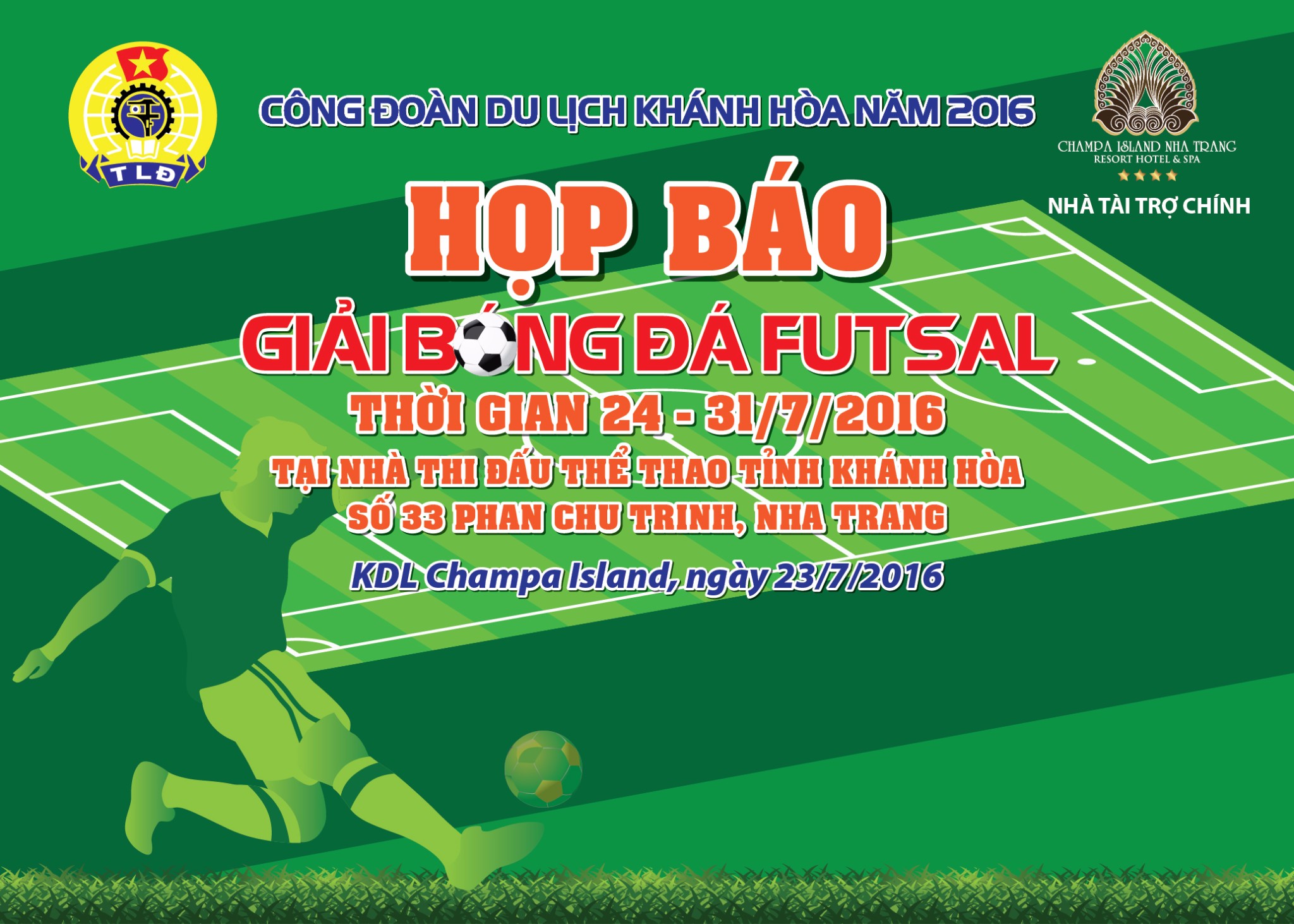 Giải bóng đá Futsal Công đoàn Du Lịch Khánh Hòa 2016