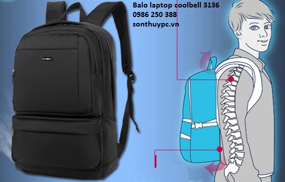 Balo Laptop Coolbell - SP chính hãng , thời trang giá rẻ ship COD toàn quốc - 36