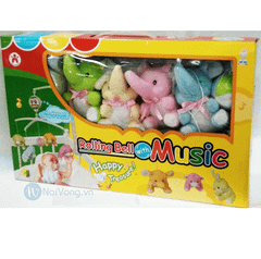 Đồ chơi treo nôi hình gấu bông Rolling Bell with Music 5203A