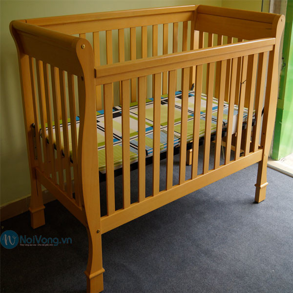 Giường cũi em bé đa năng VINANOI VNGC-E301 làm giường