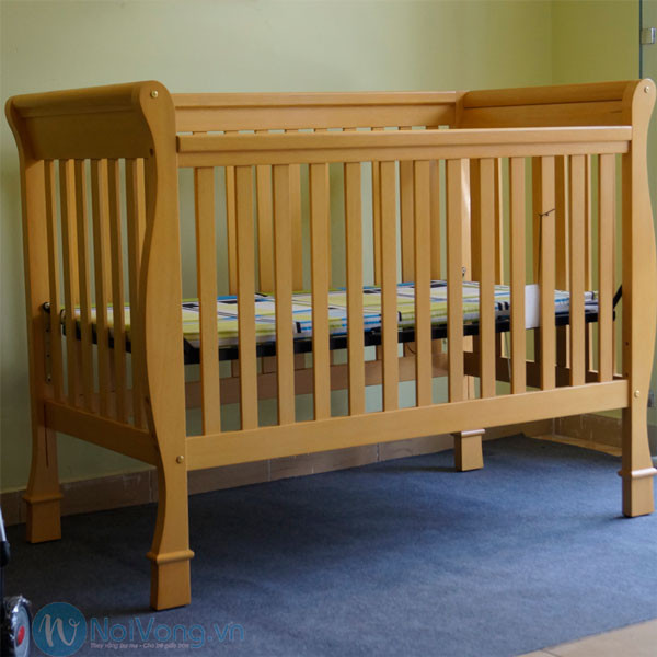 Giường cũi em bé đa năng VINANOI VNGC-E301 sang trọng