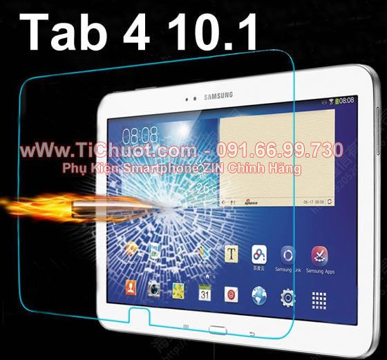 Kính CL MTB Samsung Tab 4 10.1 T530,T531 (9H-0.26mm)