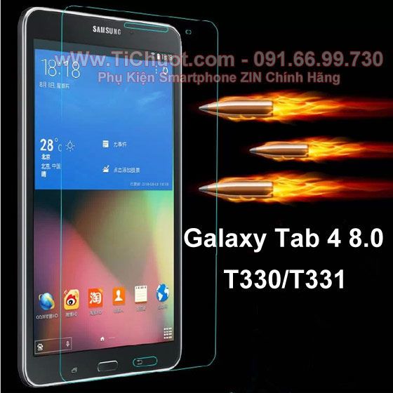 Kính CL MTB Samsung Tab 4 8.0 T330,T331 (9H-0.26mm)
