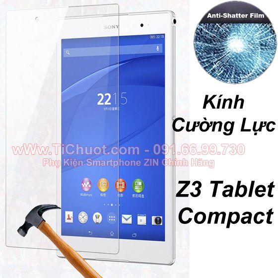 Kính CL MTB SONY Z3 Tablet Compact Cường Lực 2.5D 9H-0.26mm