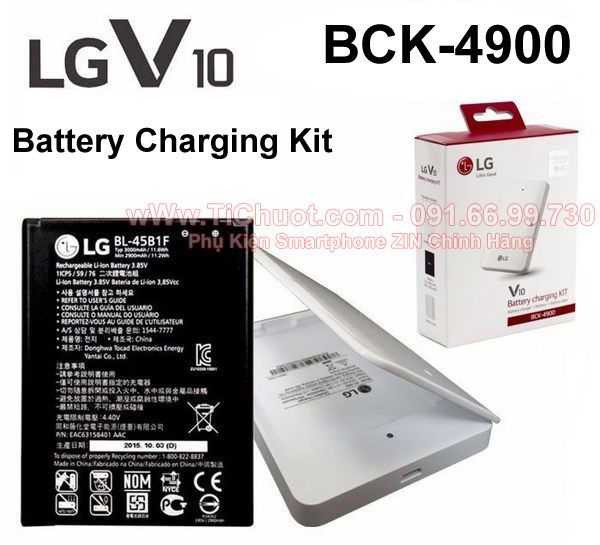 Combo Pin+Dock LG V10 BCK-4900 ZIN-Battery Charging Kit