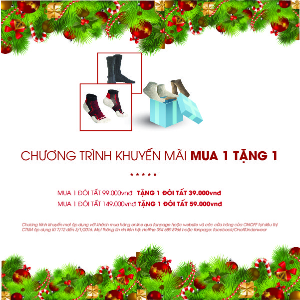 ON&OFF khuyến mại MUA 1 TẶNG 1