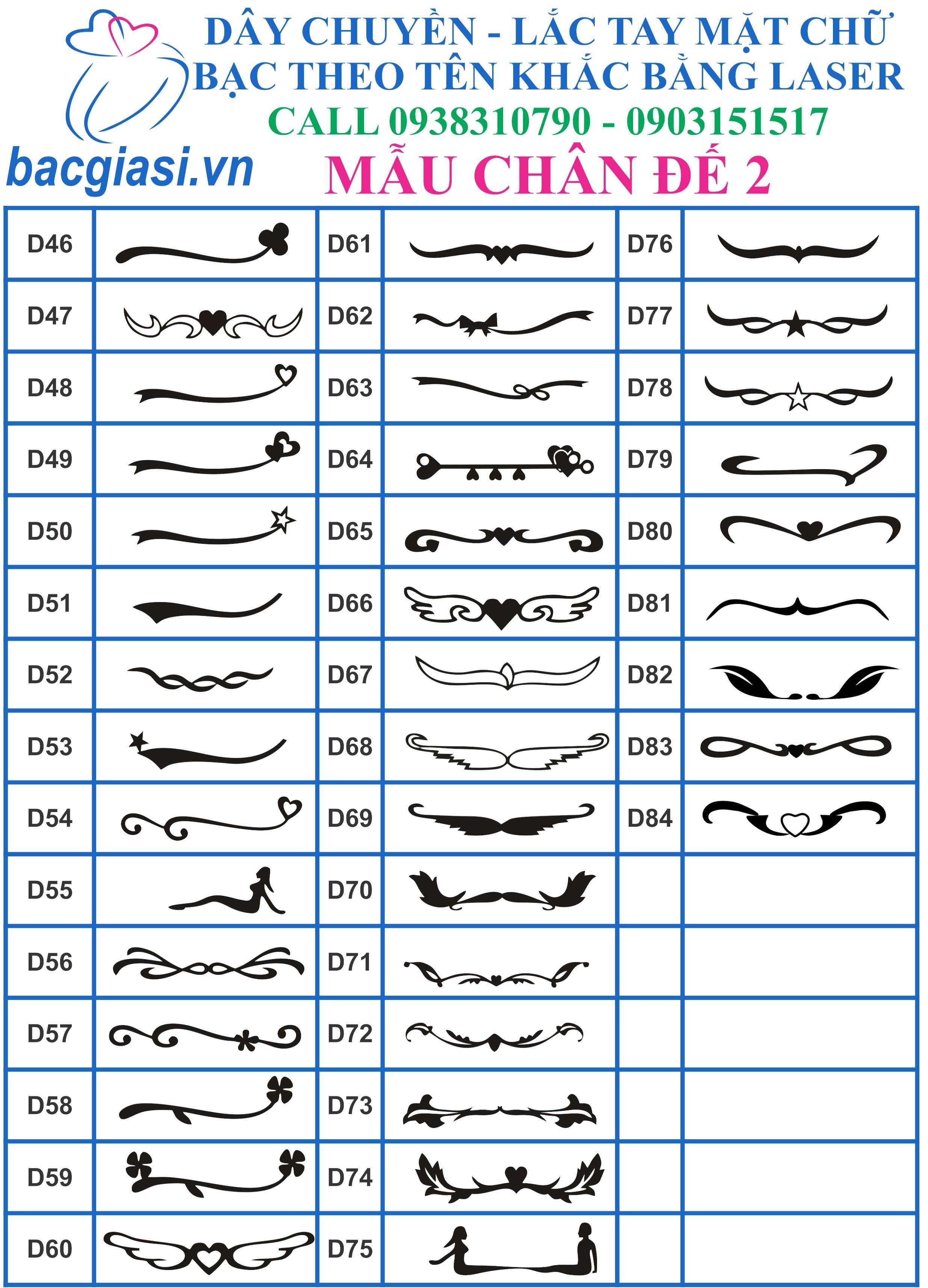 Toàn quốc- Dây chuyền mặt chữ BẠC theo tên cắt bằng laser - 300K - 13