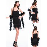 Trang phục Flapper - Black Fringe Flapper Costume