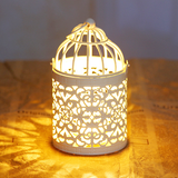 Lồng đựng nến ren trắng - Candle holder lacy white