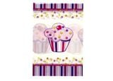 Khăn trải Bánh cupcake hồng 180x132cm - Pink cupcake tablecloth180x132cm