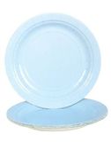 Dĩa giấy xanh nhạt lớn 23cm 20/gói - Light blue paper plates large 9