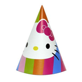 Nón sinh nhật Hello Kitty 16cm 6/gói - Hello Kitty party hats 6/pack