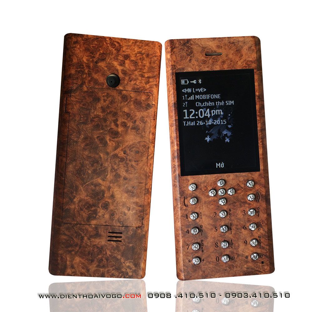 Vỏ gỗ Nokia Asha 206