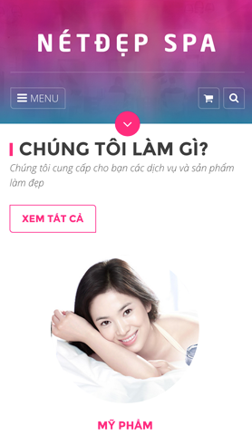 Mẫu website net dep spa