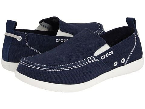  Crocs - Giày Lười Nam Walu 11270 (Xanh Navy-Trắng) 