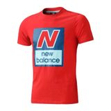  New Balance - Áo Thun Thể Thao Nam Thời Trang T-Shirt AMLT5201VLR (Đỏ phối Xanh Dương) 