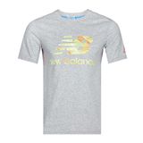  New Balance - Áo Thun Thể Thao Nam Thời Trang T-Shirt AMLT5211LGH (Xám phối Vàng) 