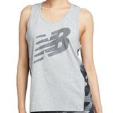  New Balance - Áo Thun Thể Thao Nữ Running T-Shirt ASWT5206AG (Xám phối Đen) 