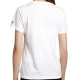 New Balance - Áo Thun Thể Thao Nữ Thời Trang T-Shirt AWLT5225WT (Trắng phối Đỏ) 