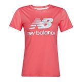  New Balance - Áo Thun Thể Thao Nữ Thời Trang T-Shirt AWLT5234BLU (Đỏ San Hô phối Xanh) 