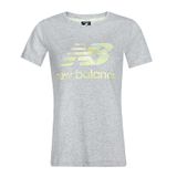  New Balance - Áo Thun Thể Thao Nữ Thời Trang T-Shirt AWLT5234LGH (Xám phối Vàng) 
