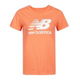  New Balance - Áo Thun Thể Thao Nữ Thời Trang T-Shirt AWET4374FIJ (Cam phối Trắng) 