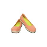  Crocs - Giày Lười Nữ Stretch Sole Flat Melon/Stucco (Hồng) 