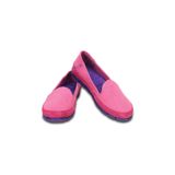  Crocs - Giày Lười Nữ Stretch Sole Suede Skimmer Candy 201741-6AM (Hồng-Tím) 