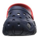  Crocs - Giày xăng đan bé trai Swiftwater Clog K  Navy Flame 202607-4BA (Đen) 