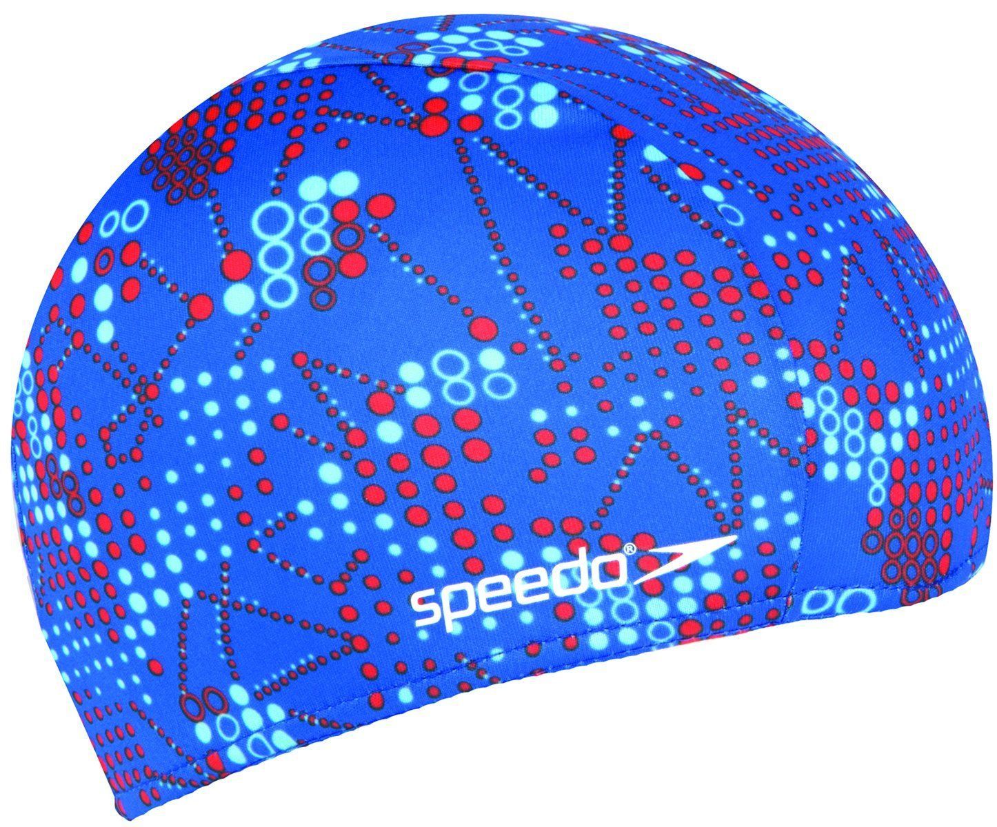  Speedo - Nón Bơi Trẻ Em Vải Polyester Printed Junior (Xanh Dương) 