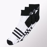 Adidas - VỚ thể thao   Climalite Thin Ankle Socks 3 Pairs S24617 (Đen trắng) 