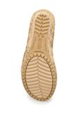  Crocs - A-leigh Linen Cork Wrap Guốc Wedge Stucco/Gold Nữ 