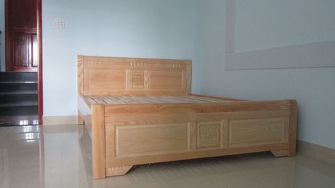 Giường gỗ sồi kiểu chữ hỷ 1.6m