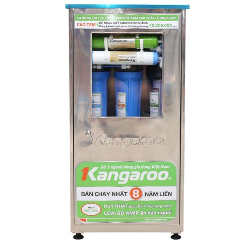 Máy lọc nước Kangaroo 8 lõi lọc KG 108 tủ inox