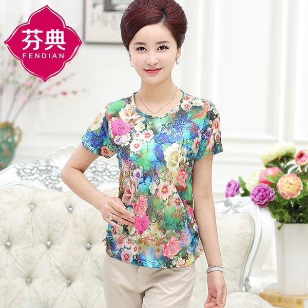 áo thun nữ trung niên 010