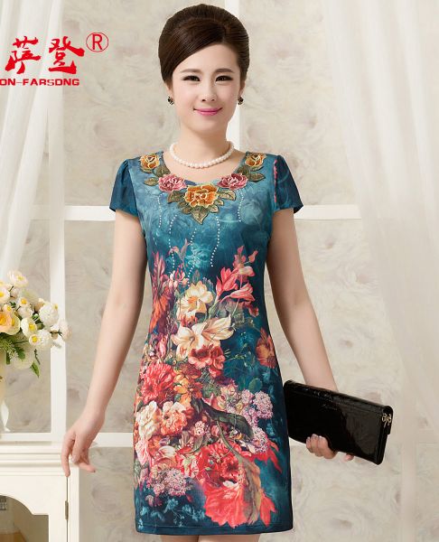 áo đầm đẹp tuổi trung niên 001