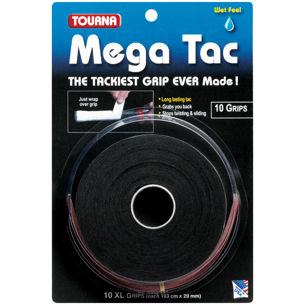 TOURNA MEGA TAC X10 Black - Quấn cán cuộn 10 đen (MT-10XL-BK)