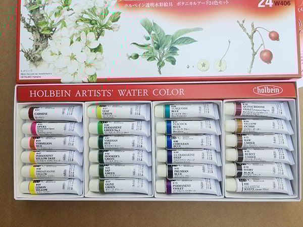 JC-000601S24DB_Holbein_Artist watercolor 5ml_set 24 Botanical Art Set_07