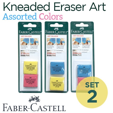 Gôm đất sét Faber-Castell Kneaded Art, set 2