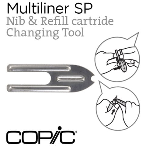Dụng cụ thay ngòi & mực bút Copic Multiliner SP