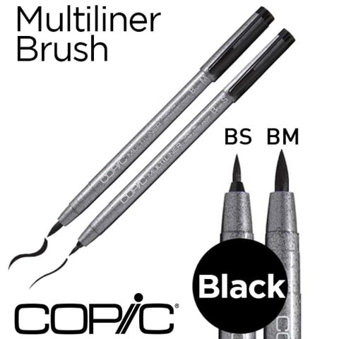 Bút lông Copic Multiliner - Màu Đen