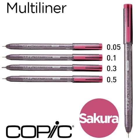 Bút đi nét Copic Multiliner - Màu Sakura Pink