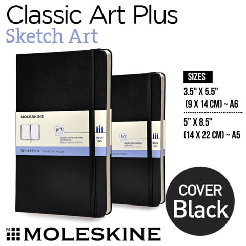 Sổ Moleskine Classic Notebooks, Sketch Art - Black cover
