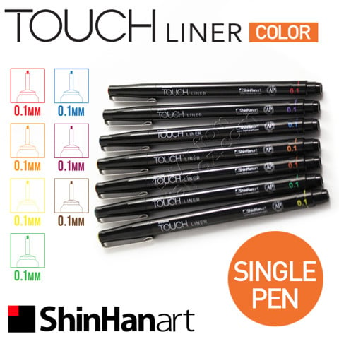 Bút đi nét Touch Liner Color, cây lẻ