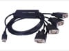 Cáp USB to 4 RS232 (USB to 4 com) Z-TEK ZE552A 1.8 mét