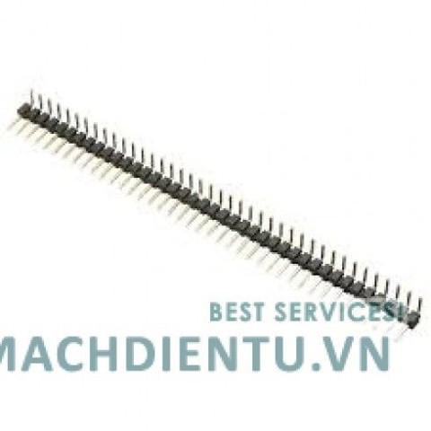 Rào đực đơn chân cong 2.54mm curve male pin header 1x40