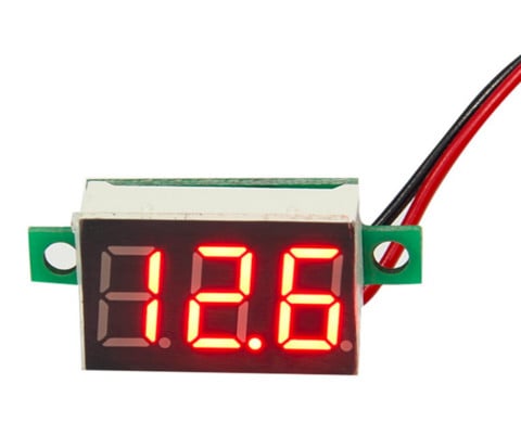 Đồng hồ đo áp DC 2 dây 3.2~30VDC mini